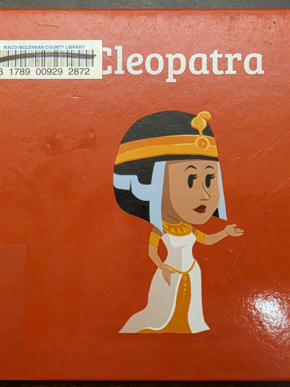 Pocket Bios Cleopatra Illustrated Orange Hardcover Book